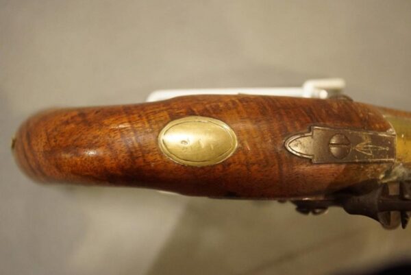 A Brass Barrelled Flintlock Pistol Antique Guns 5