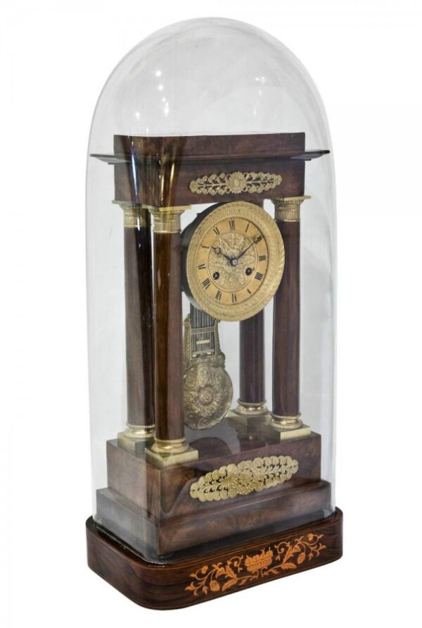 A Fine French Portico Clock