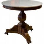 A good Charles X Gueridon with white marble top Antique Furniture