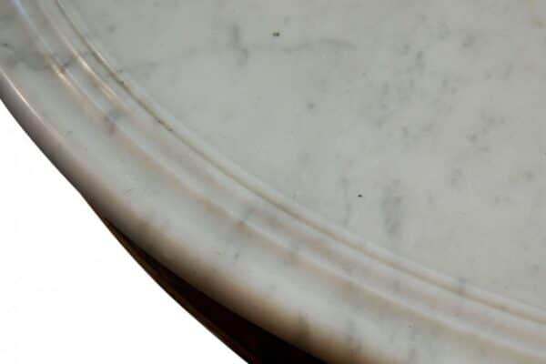 A good Charles X Gueridon with white marble top - Image 5