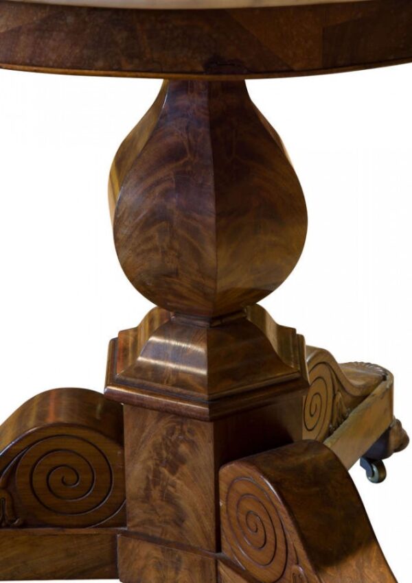 A good Charles X Gueridon with white marble top - Image 3
