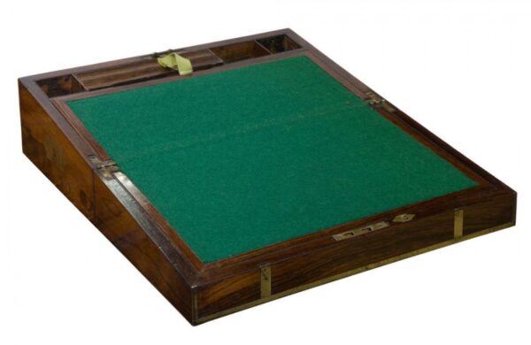 An early 19th Century brass bound rosewood writing box - Image 7