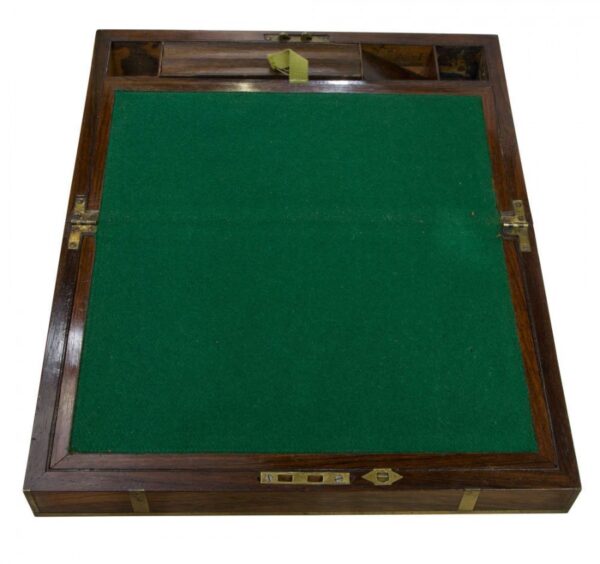An early 19th Century brass bound rosewood writing box - Image 5