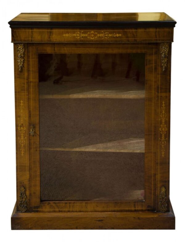 An ormolu mounted and inlaid walnut pier cabinet - Image 7