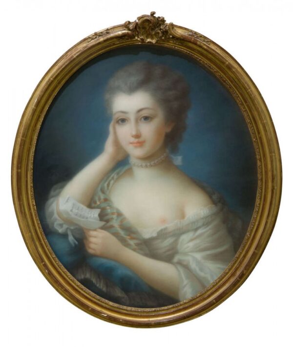 An oval portrait of a young lady - Image 5