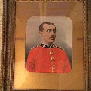 Coldstream Guardsman 19thc Oil Portrait Painting Abstract Oil Painting Antique Art