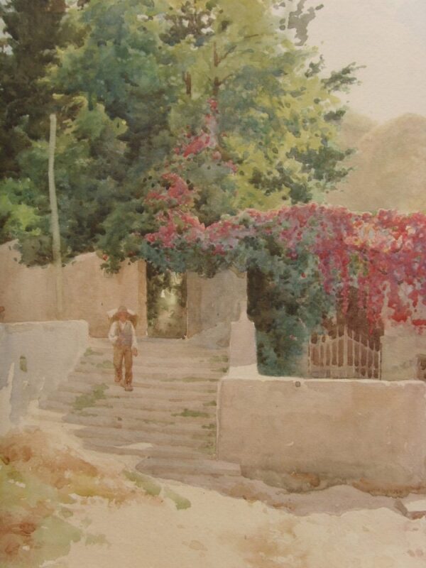 Watercolour By Robert George Talbot Kelly Of Italian Lake Landscape Painting Signed & Dated C1909 - Image 6