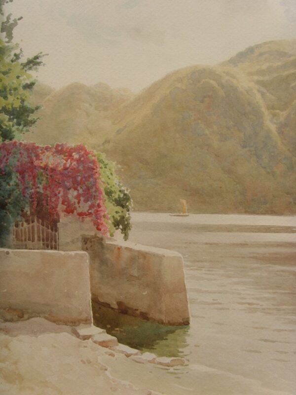 Watercolour By Robert George Talbot Kelly Of Italian Lake Landscape Painting Signed & Dated C1909 Antique Art 9