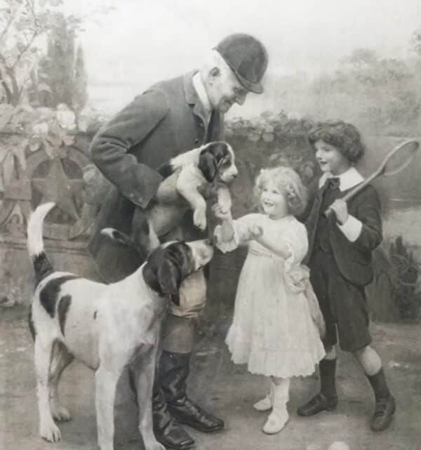 The Huntsmans Pet By Arthur J Elsley C1908 Original Antique Print After Original Painting - Image 4