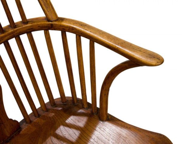 Early 19th Century elm and beech Windsor chair - Image 3