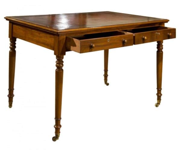 Early Victorian mahogany writing table - Image 9