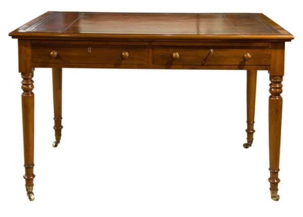 Early Victorian mahogany writing table - Image 7