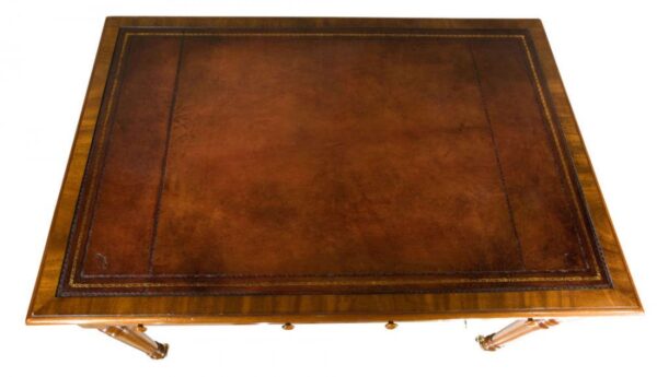 Early Victorian mahogany writing table - Image 6