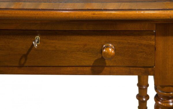 Early Victorian mahogany writing table - Image 5
