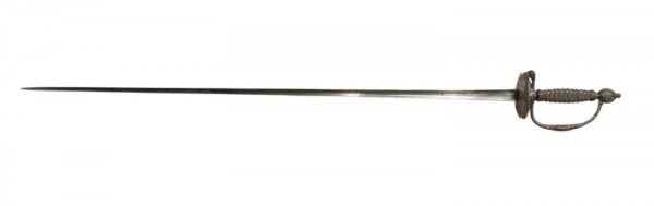 French silver hilted small sword c1780