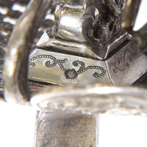 French silver hilted small sword c1780 - Image 2