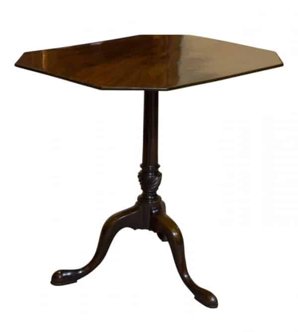 George III Mahogany tripod Tilt Top Tea Table Antique Furniture 3