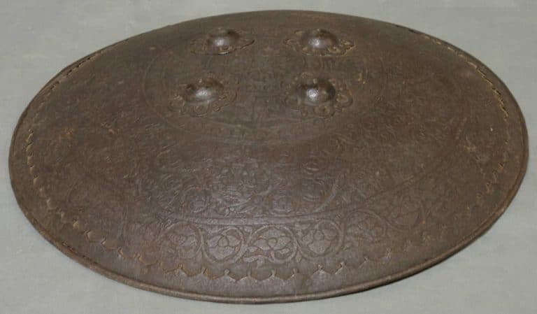 Late 18th Century Indo-Persian Dahl Shield Military & War Antiques Late 18th Century Indo-Persian Dahl Shield