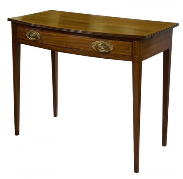 Late 19th Century bow-fronted table