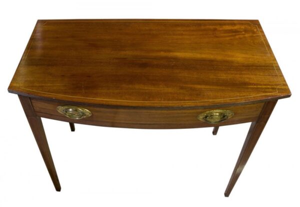 Late 19th Century bow-fronted table - Image 5