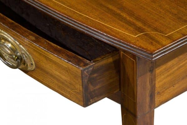 Late 19th Century bow-fronted table Antique Furniture 6
