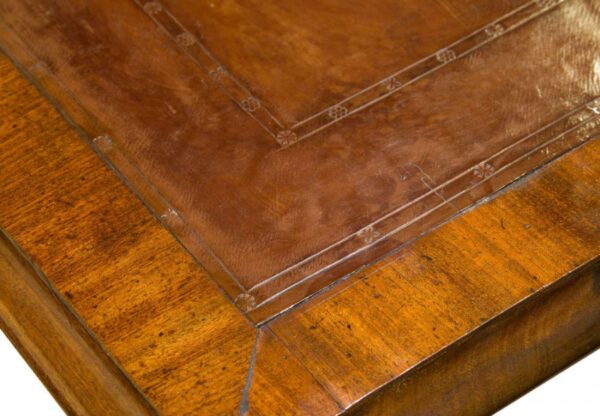 Mid 19th Century 2 drawer mahogany writing table Antique Furniture 6
