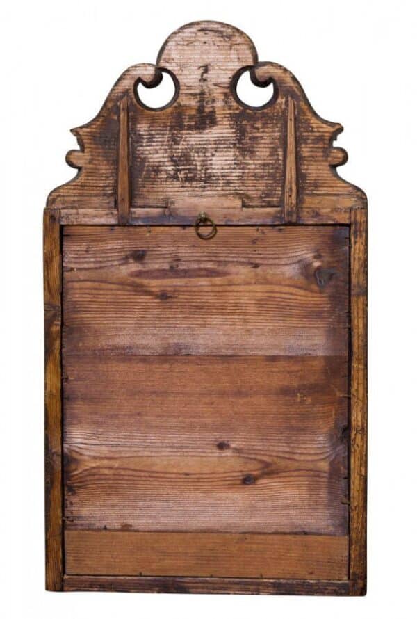 Queen Anne walnut cushion mirror - Image 3