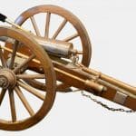 Scale Model of 19th Century Field Gun Antique Guns