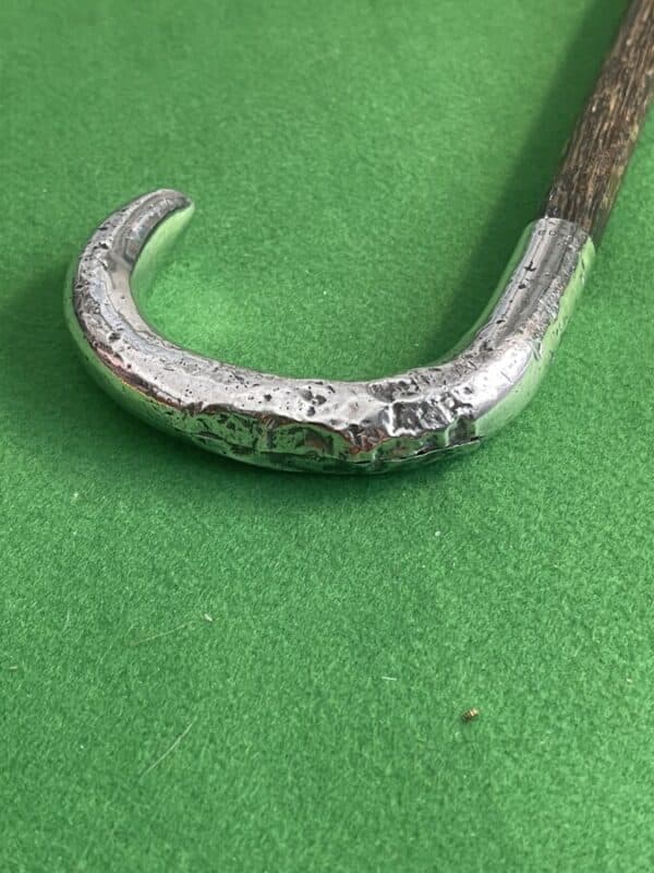 Crook Silver handled walking stick / cane, 1921 - Image 6