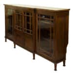 19thC Break Front Bookcase or Side Cabinet Antique Cabinets