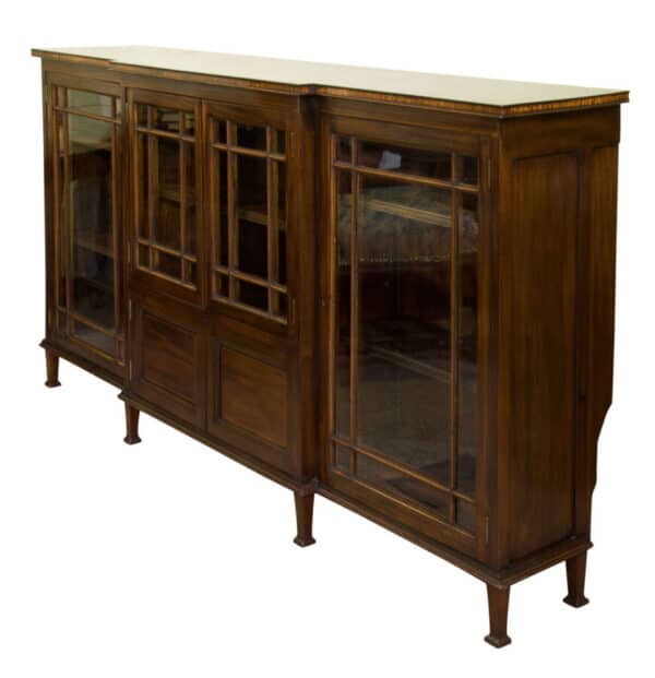 19thC Break Front Bookcase or Side Cabinet