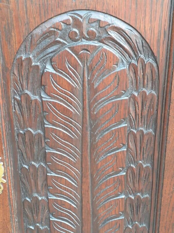 Small oak hanging corner cupboard - 18th century - Image 6