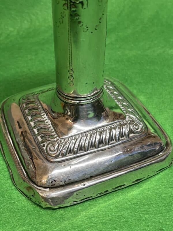 Silver Candle Stick with Bow Bells design, 1910 Sheffield - Image 5