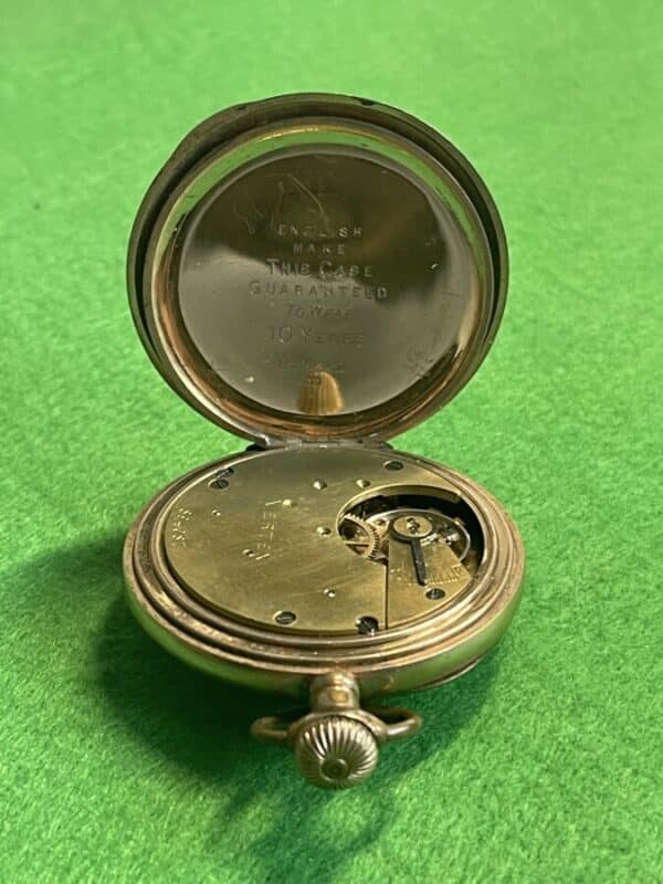 Star Pocket Watch with Vertex works Gold Plated Antique Jewellery 9