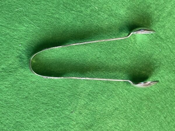 Set of 6 Silver Teaspoons with Sugar Tonges,1917, Birmingham by A.J. Bailey - Image 5