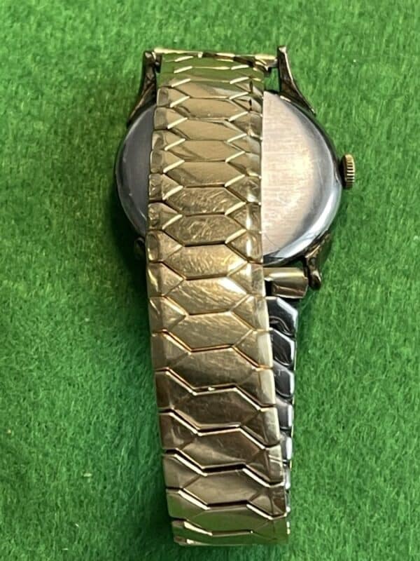 Antique Flora Gold Plated Gents Wrist Watch With Rolled Gold Strap - Image 4