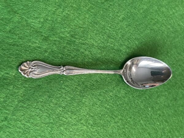 Set of 6 Silver Teaspoons with Sugar Tonges,1917, Birmingham by A.J. Bailey - Image 2