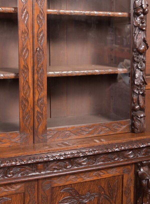 Oak Continental Bookcase SAI2371 Antique Bookcases 14