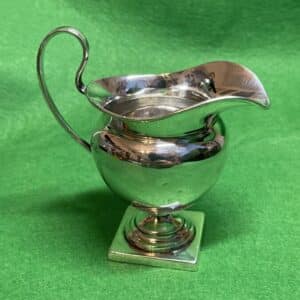Edwardian Cream Jug RARE shape 1903 Sheffield from James Deakin and Son Antique Silver
