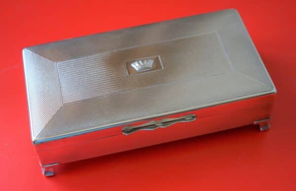 SALE – A Rare JOHN N LUNN Ltd (IRISH) E. P. N. S. Cigarette – Card – Jewellery Box Silver Box Antique Silver 8