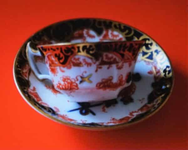Circa:- 1890s ROYAL CROWN DERBY Miniature Imari Coffee Can & Saucer - Porcelain / Bone China