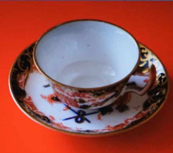 Circa:- 1890s ROYAL CROWN DERBY Miniature Imari Coffee Can & Saucer – Porcelain / Bone China Antique Royal Crown Derby Antique Ceramics 5