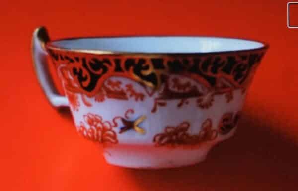 Circa:- 1890s ROYAL CROWN DERBY Miniature Imari Coffee Can & Saucer - Porcelain / Bone China - Image 5