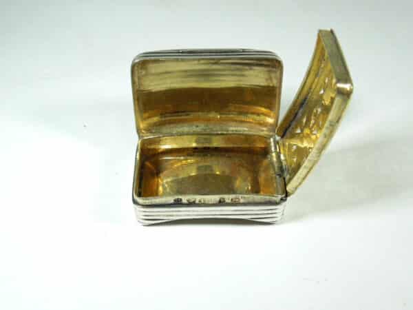 Silver Vinaigrette Hallmarked Birmingham 1805 Antique Boxes 5