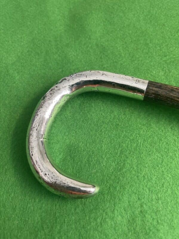 Crook Silver handled walking stick / cane, 1921 - Image 3
