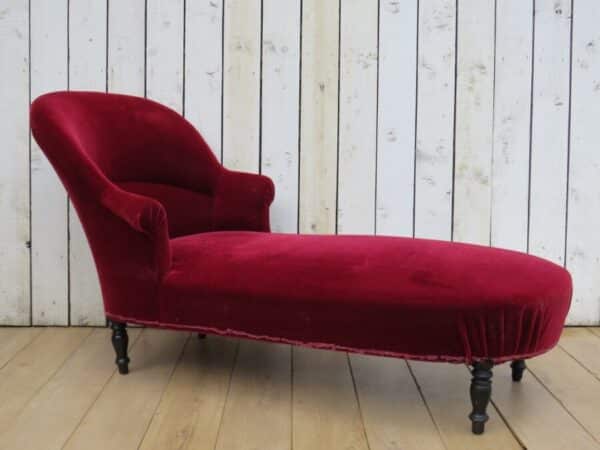 Antique French Day Bed Chaise Longue - Image 8