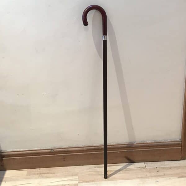Gentleman’s walking stick sword stick with silver collar