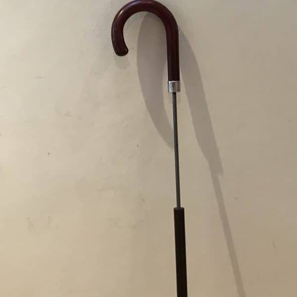 Gentleman’s walking stick sword stick with silver collar - Image 4