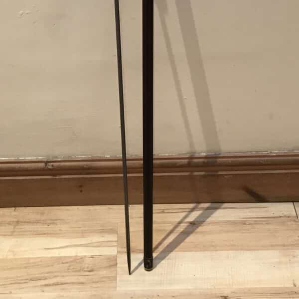 Gentleman’s walking stick sword stick with silver collar - Image 7