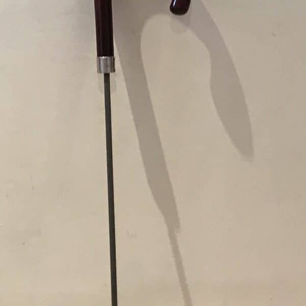 Gentleman’s walking stick sword stick with silver collar - Image 9